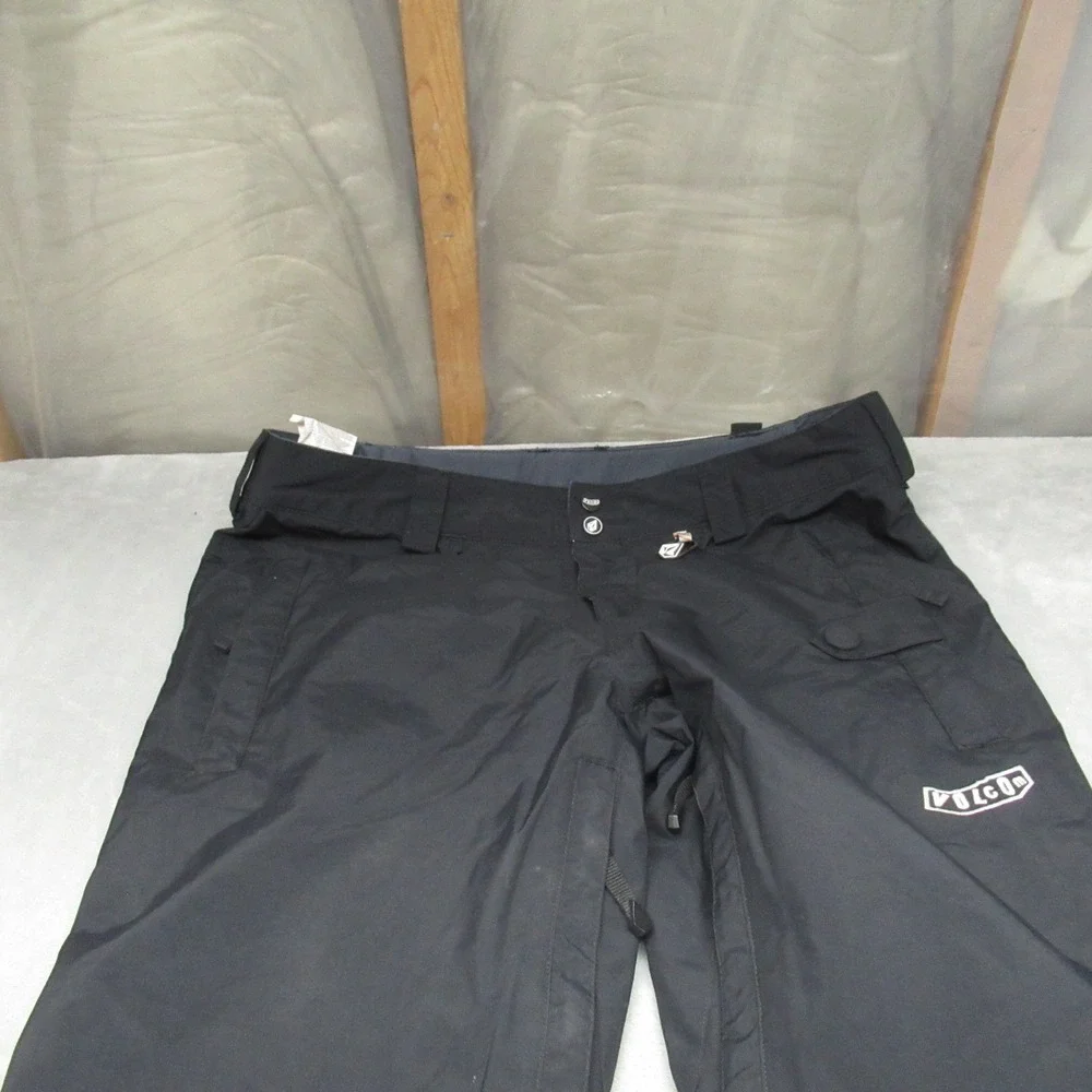 Volcom Snow Pants Mens‎ Large Black Thermonite Insulated Waterproof Slopes 38x33